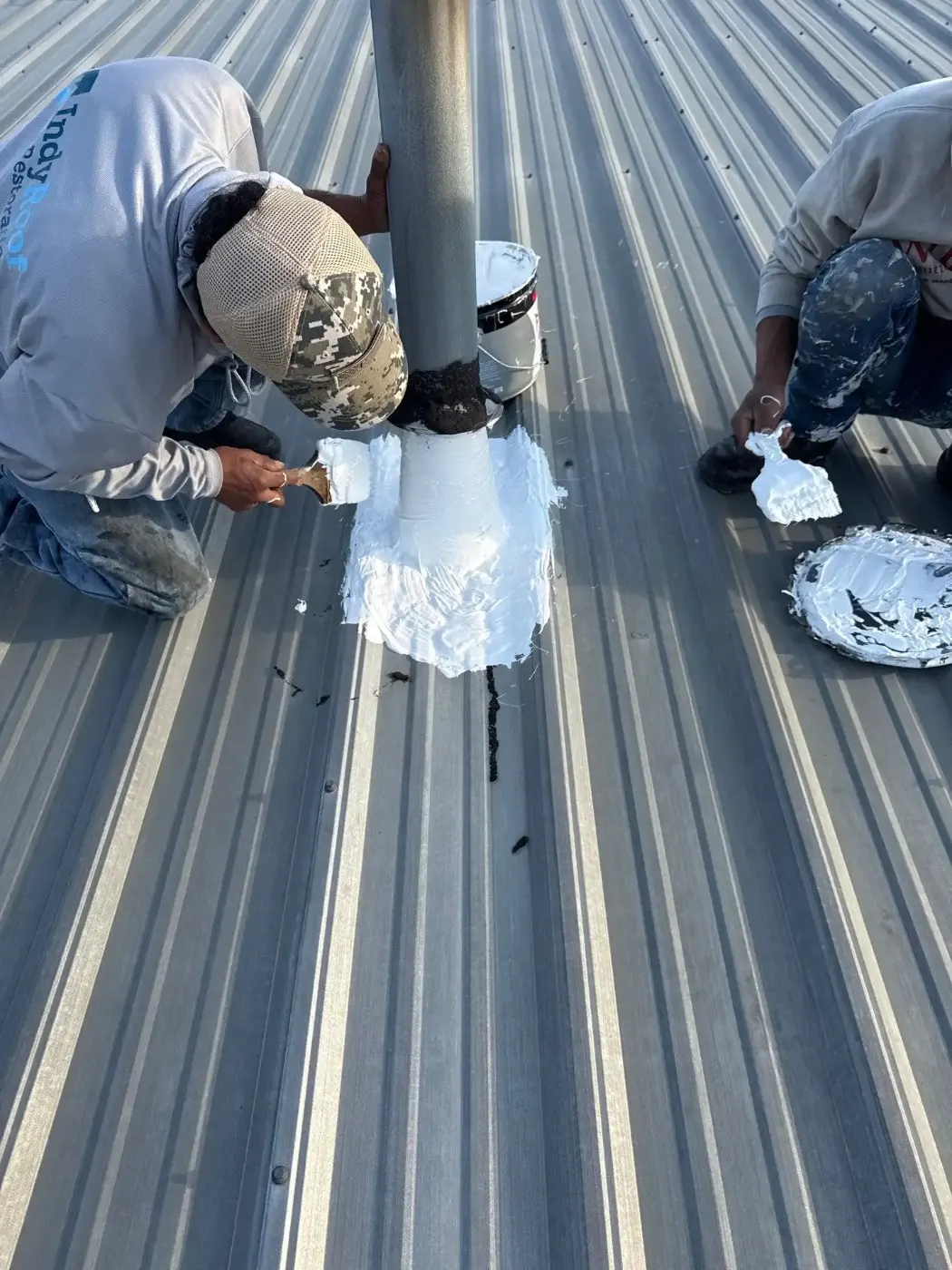 Flashing and seam work in Griffith