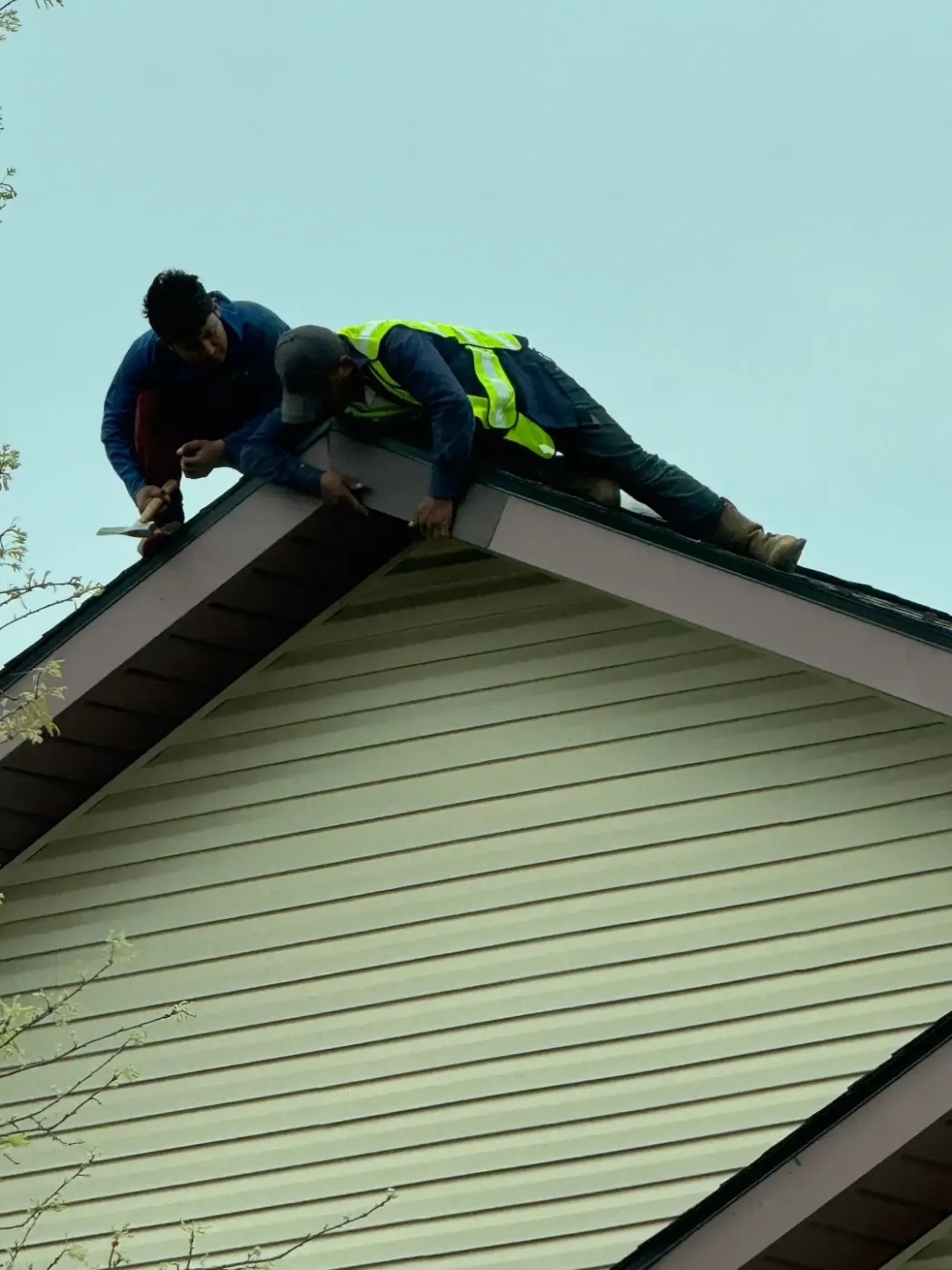 Commercial roof inspection documented in Griffith