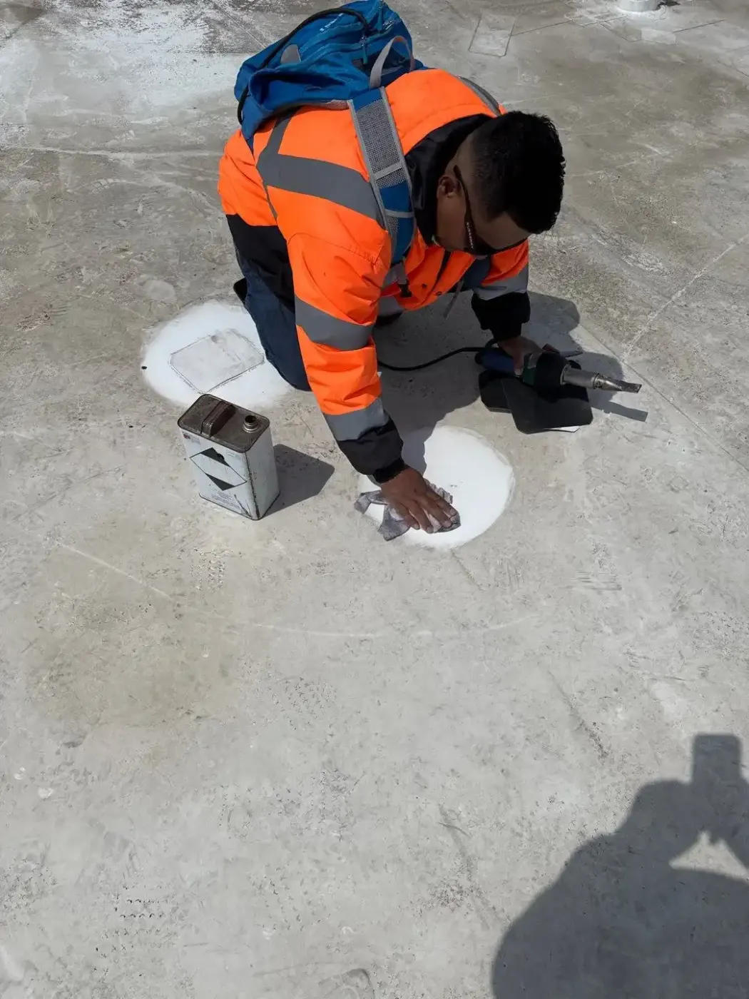 Tarping and dry-in on a Griffith commercial roof